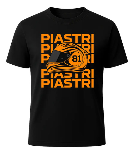 Playera Negra Oscar Piastri F1 Racing Número 81 Envío Gratis | Envío gratis