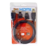 Cabo Hdmi 3 Em 1 Adaptador Hdmi Micro E Mini 1.5m 1080p