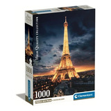 Puzzle Clementoni 1000 Piezas Compact Torre Eiffel