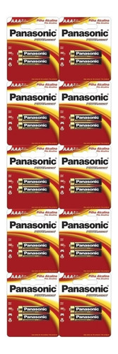Pilha Panasonic Alcalina Palito Aaa C/ 20 Unidades