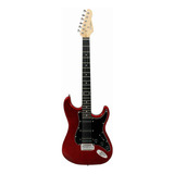 Guitarra Elétrica Giannini G-101 Metallic Red Com Escudo Bk