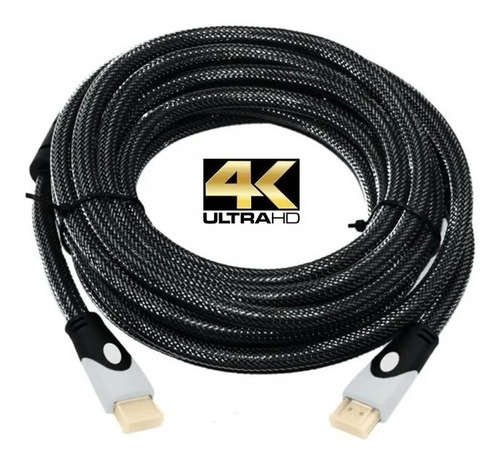 Cable Hdmi Mallado 10 Metros V2.0 Ultra Hd 4k 3d Led Smart 