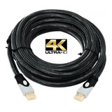 Cable Hdmi Mallado 10 Metros V2.0 Ultra Hd 4k 3d Led Smart 
