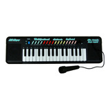 Teclado Infantil Musical 32 Teclas Keys Com Microfone Piano