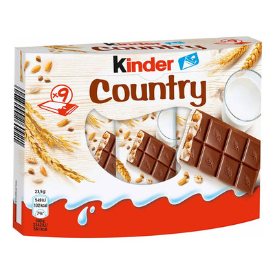 Kinder Country Barras De Chocolate Con Leche Y Cereales 211g | Envío gratis