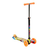 Patinete Infantil 4 Rodas Radical Para Crianças Cor Md04 Laranja Radical