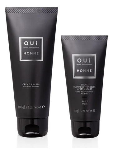 O.u.i Creme De Barbear + Creme Multifuncional Pós-barba 