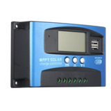 Controlador De Carga Solar 100a Mppt Dual Usb Ld Display Aut