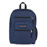 Mochila Jansport Big Student Color Navy Diseño De La Tela Liso