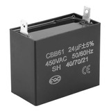 Condensador De Arranque Del Generador Cbb61 450vac 24uf