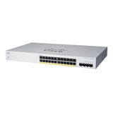 Switch Cisco Cbs220 24p Giga  Poe 4x1gb Sfp Cbs220-24p-4g-ar