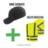 Kit Bone Com Casquete + Colete Refletivo