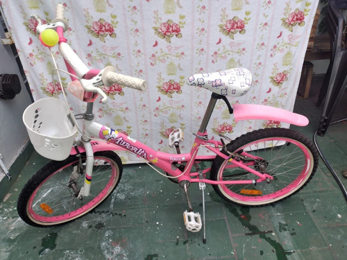 Bicicleta Aurorita Flower Rodado 20 Usado Con Pie De Apoyo
