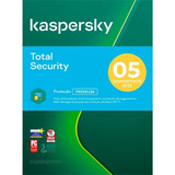 Kaspersky Total Security 5 Pc 1 Ano Envio Imediato - Físico