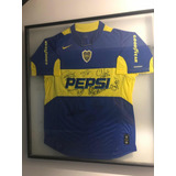 Camiseta Autografíada Por Los Jugadores De Boca 