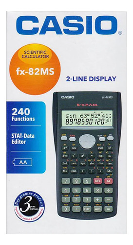 Calculadora Científica Casio Fx-82ms Con 240 Funciones