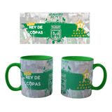 Mug Taza Con Color De Fondo De Atlético Nacional Verde Negro