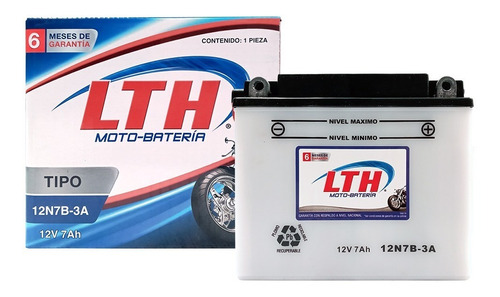 Bateria Lth Moto Italika Dm200 Dt200 Ex200 Ft200 12n7b-3a