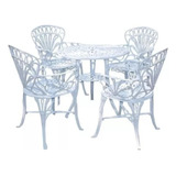 Conjunto Primavera/4 Cadeiras +mesa Para Jardim