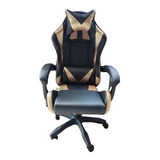 Sillon Silla Gamer Playstation Xbox Gaming Pc Oficina Dorado