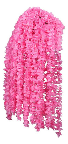 Guirnalda Colgante Glicina Flor De Seda 90cm Colores