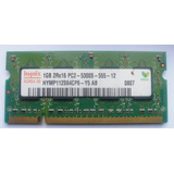 Memoria Ram  P/laptop 1gb 2rx16 Pc2 5300s 555 12