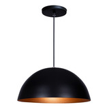 Luminária Pendente Meia Lua 40 Cm Lustre Sala Mesa Cozinha