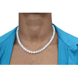 Collar De Perlas Para Hombre En Acrílico 