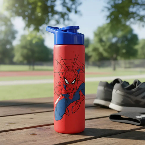Garrafa Squezze Homem Aranha 700ml Escolar Academia Plástico
