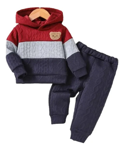 Conjunto 2 Piezas Sudadera Y Pants Oso Para Niño