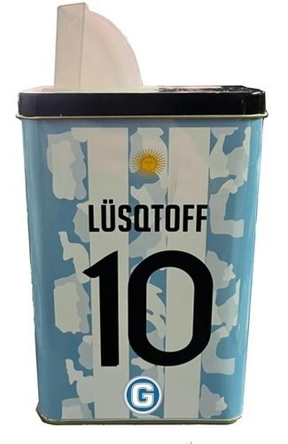 Yerbera Lüsqtoff Lata Mate - Selección Argentina Messi 500g