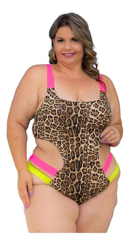 Maio Plus Size Feminino Moda Praia Feminina