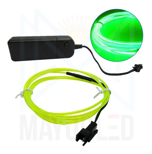 Hilo De Neon Led (el Wire) C/ Inverter 3v Tuning 1 Metro