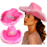 Gorro Cowboy Plumas Vaquero Sombrero Cotillon Corona