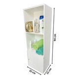 Mueble Organizador De Baño 32 Cm An X 22 Prof X 94 Cm Alt.