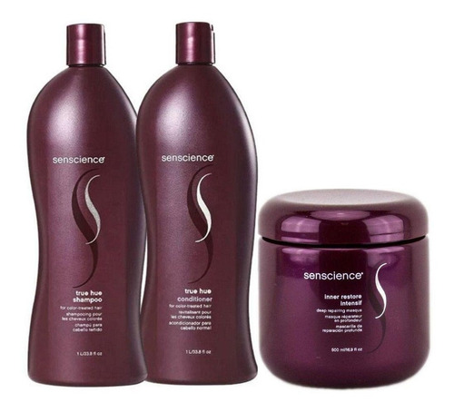 Senscience True Hue Shampoo E Cond 1l + Inner Intensif 500ml