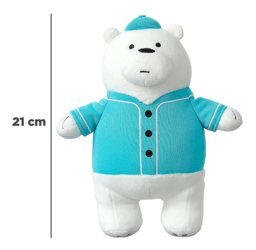 Miniso Peluche We Bare Bears Polar Felpa Blanco 21 Cm