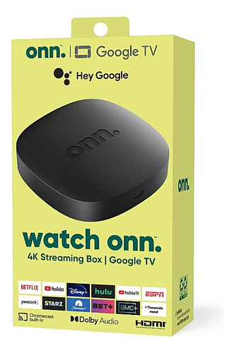 Onn Google Tv Convertidor A Smart Tv Streaming Box