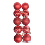 Adorno Navideño Premium Bolas De Navidad 6cm X 10unid