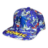 Gorra De Sonic - Premium - Azul - Sega + Envío Gratis