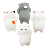 Gatito Squishy Kawaii Juguete 4 Piezas De Gato Mochi Cat =)