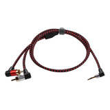 De 3,5mm A Rca, Cable Macho De 3,5mm A Ángulo 2 Rca 1 Metro