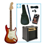 Combo Guitarra Electrica + Amplificador 10 W + Pedal Fx