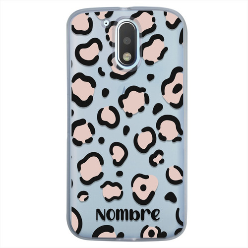 Funda Motorola Animal Print Personalizada Con Nombre