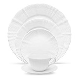 Juego De Vajilla Redonda Noritake Cher Blanc En Blanco - 5 P