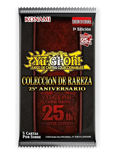 Yugi Oh ! Colección De Rareza 25 Aniversario Español - Sobre