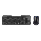 Kit Teclado E Mouse Sem Fio K-w10bk C3 Tech Multimidia