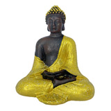 Enfeite Buda Tibetano Meditação -hindu Dourado