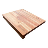 Tabla Para Picar De Madera Eucaliptus Con Tope Mesada Barra 40x30 Cm Moderna