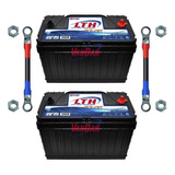 Kit Par De Baterías Lth Solar Ciclado Profundo 2x125ah 12v